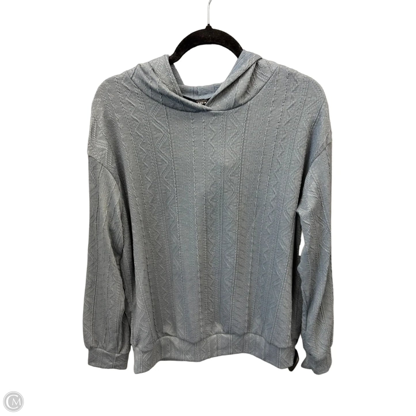 Top Long Sleeve By Shein In Blue, Size: S