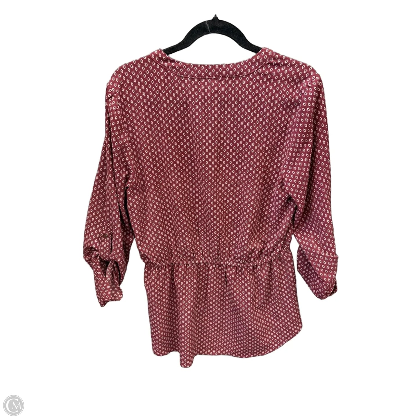 Top 3/4 Sleeve By Buckle Black In Red, Size: L