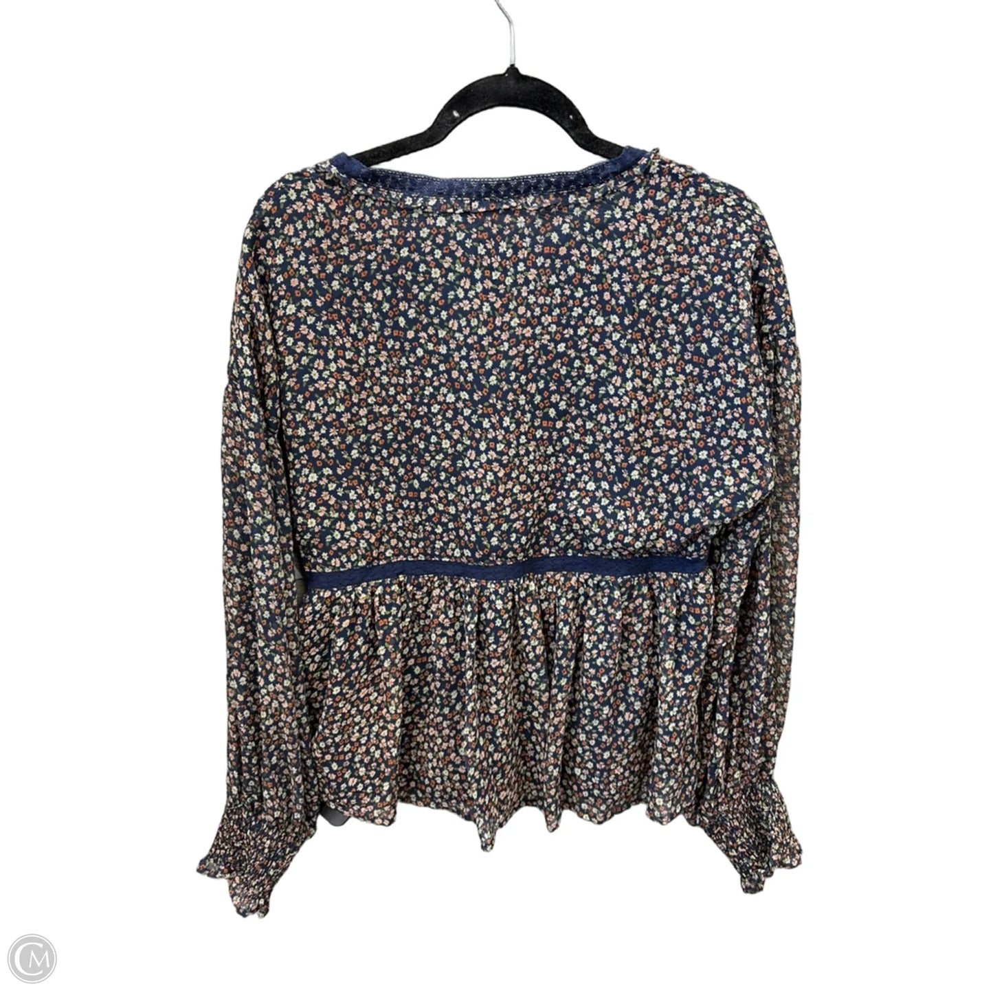 Top Long Sleeve By In Loom In Navy, Size: M