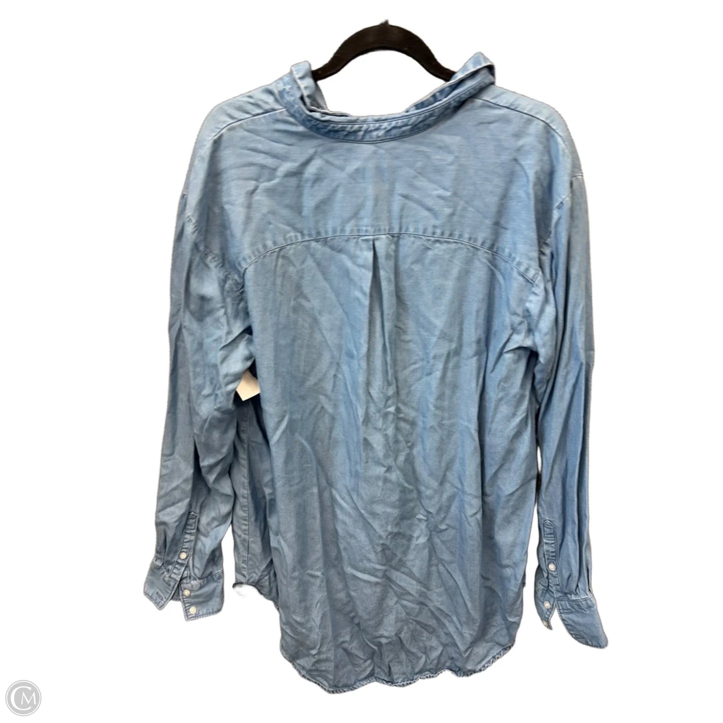 Top Long Sleeve By A New Day In Blue, Size: Xl
