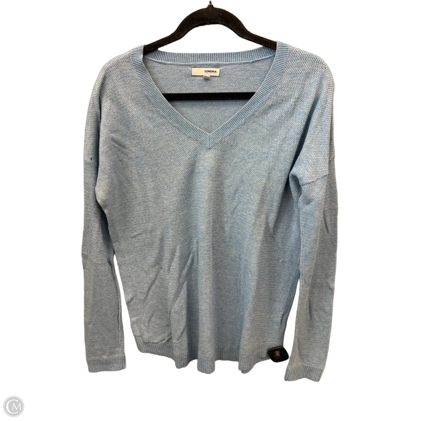 Top Long Sleeve By Sonoma In Blue, Size: M