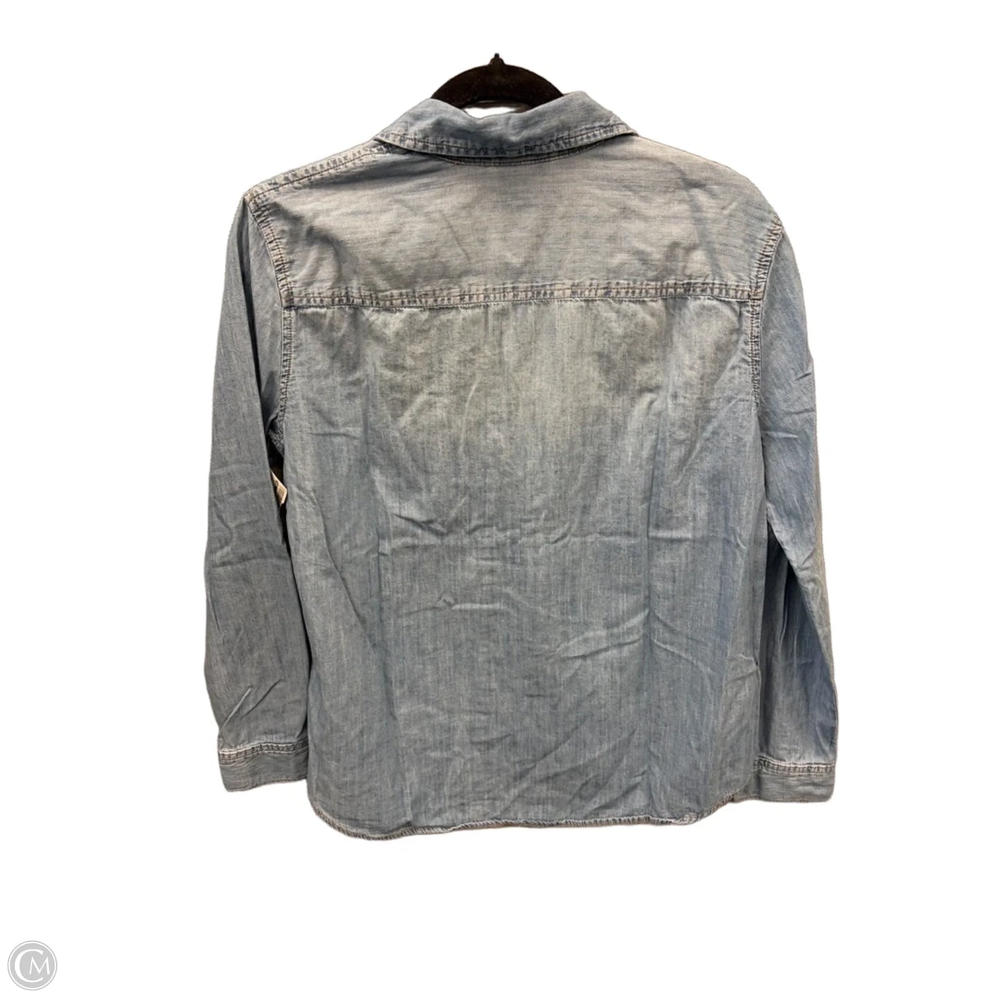 Top Long Sleeve By Ana In Blue, Size: S