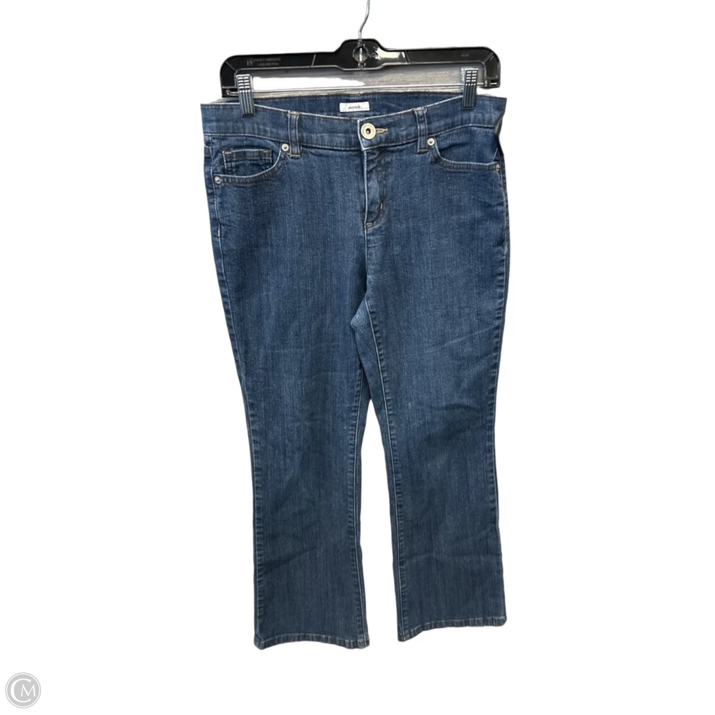 Jeans Straight By Liz And Co In Blue Denim, Size: 6p