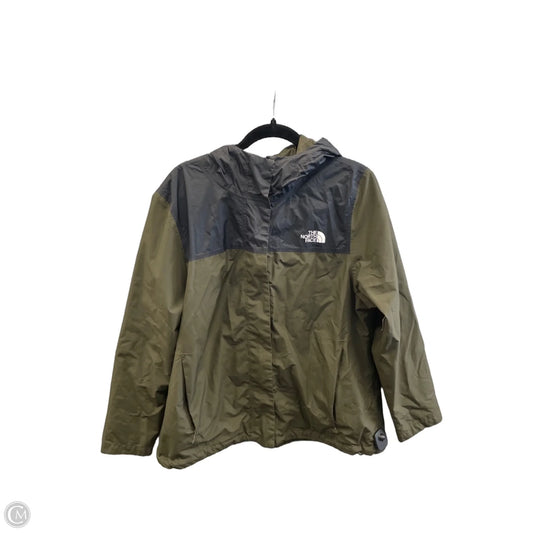 Jacket Windbreaker By The North Face In Black & Green, Size: Xl