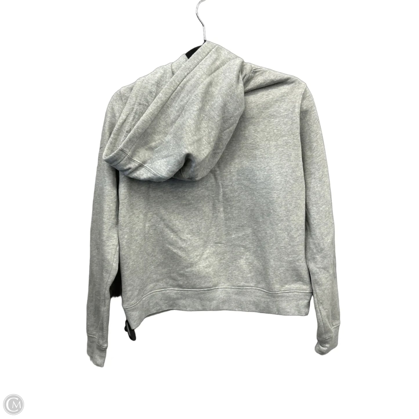 Athletic Sweatshirt Hoodie By Nike Apparel In Grey, Size: M