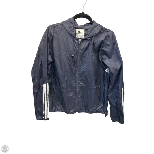 Jacket Windbreaker By Clothes Mentor In Navy, Size: L