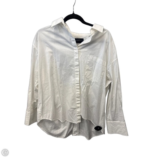Top Long Sleeve By Clothes Mentor In White, Size: S