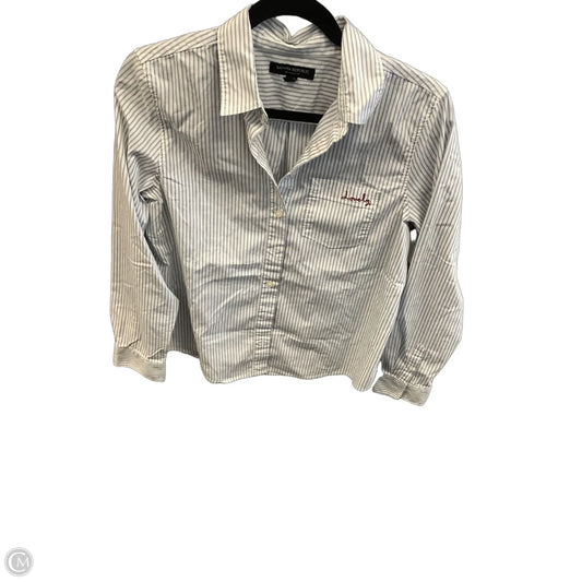 Top Long Sleeve By Banana Republic In Striped Pattern, Size: S