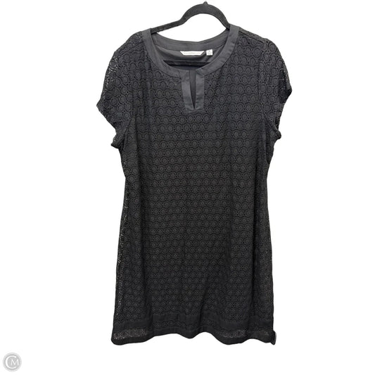 Dress Casual Midi By Isaac Mizrahi Live Qvc In Black, Size: 1x