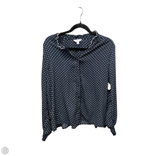 Top Long Sleeve By Time And Tru In Navy, Size: L