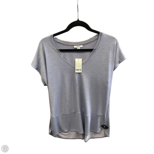 Top Short Sleeve By Bar Iii In Purple, Size: M