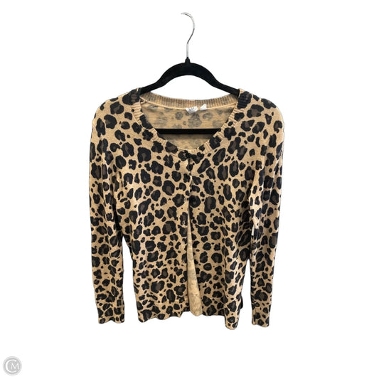 Cardigan By Gap In Animal Print, Size: M