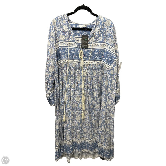 Dress Casual Maxi By Clothes Mentor In Blue, Size: 2x