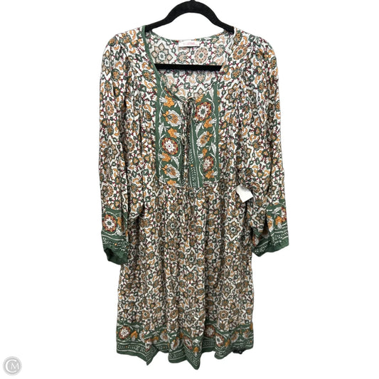 Dress Casual Midi By Clothes Mentor In Green, Size: 2x