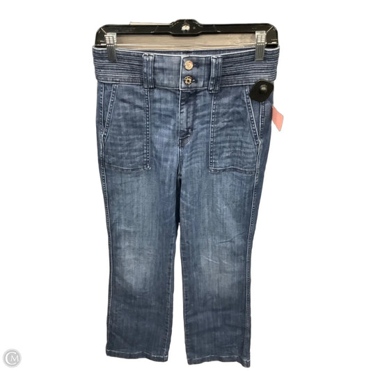 Jeans Straight By White House Black Market In Blue Denim, Size: 4
