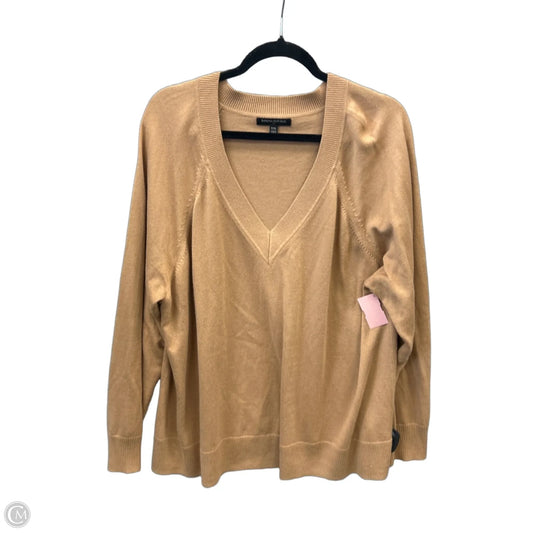 Top Long Sleeve By Banana Republic In Tan, Size: Xxl