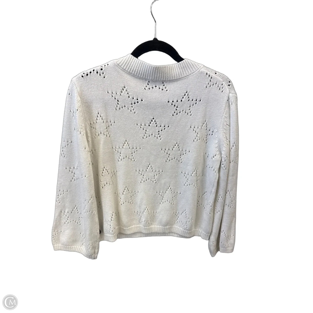 Sweater By Hem & Thread In White, Size: M