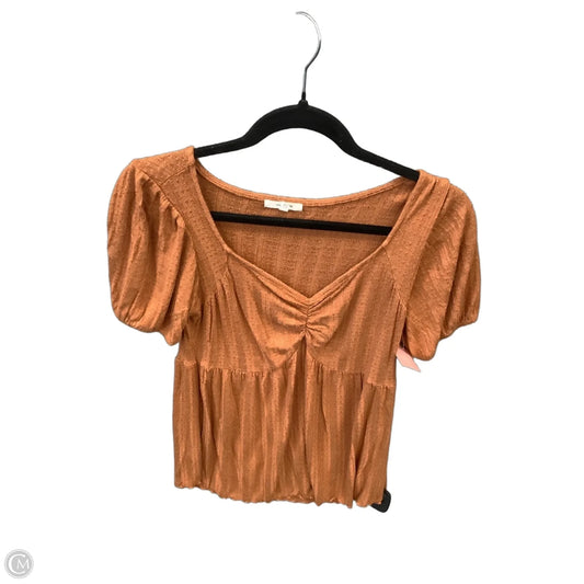 Blouse Short Sleeve By Maurices In Orange, Size: Xs