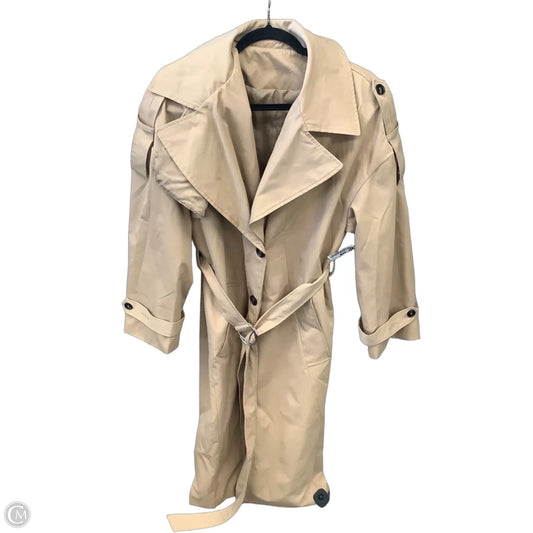 Coat Trench Coat By Clothes Mentor In Tan, Size: Xl