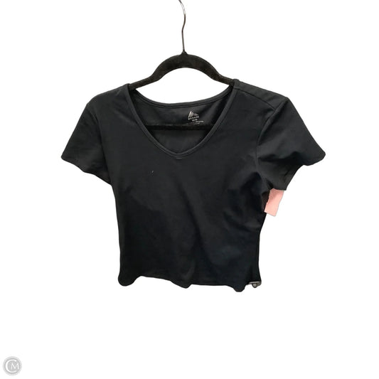 Athletic Top Short Sleeve By Rbx In Black, Size: M