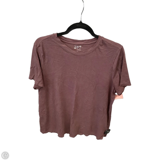 Top Short Sleeve By Maurices In Purple, Size: Xl