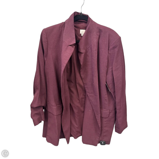 Blazer By A New Day In Maroon, Size: Xl