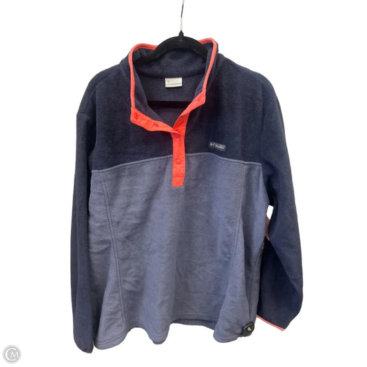 Sweatshirt Collar By Columbia In Blue & Pink, Size: 3x