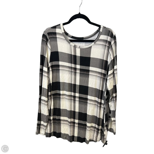 Top Long Sleeve By Maurices In Black & White, Size: Xl