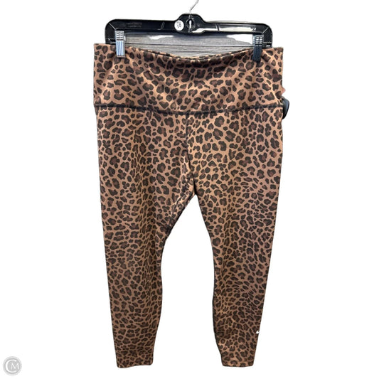 Athletic Leggings By Nike In Leopard Print, Size: Xl