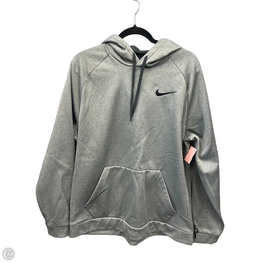 Athletic Sweatshirt Hoodie By Nike Apparel In Grey, Size: Xl