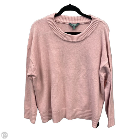 Sweater By Terra & Sky In Pink, Size: 1x
