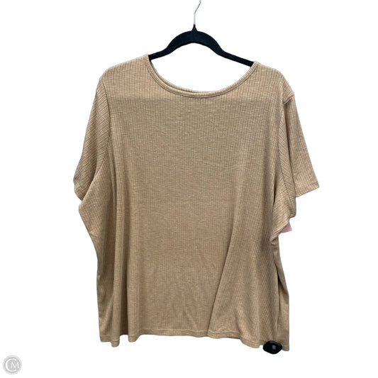 Top Short Sleeve By Old Navy In Tan, Size: 2x