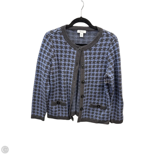 Sweater Cardigan By Clothes Mentor In Black & Blue, Size: Mp