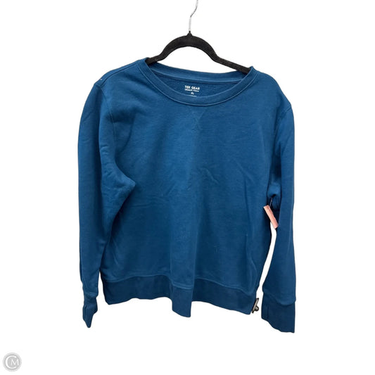 Athletic Sweatshirt Crewneck By Tek Gear In Blue, Size: Xl