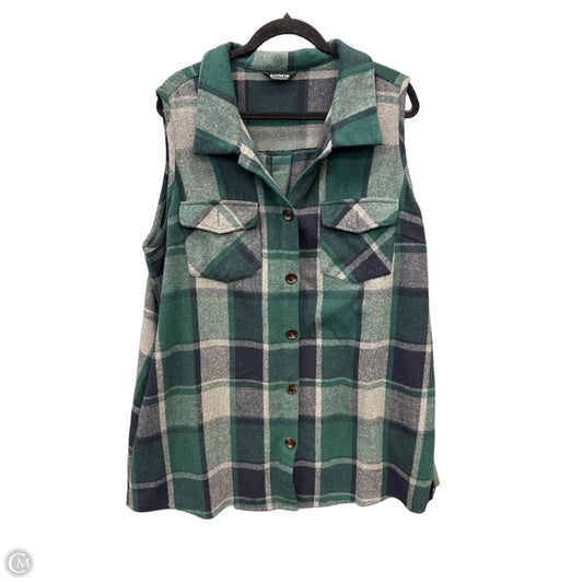 Tunic Sleeveless By Bloomchic In Green, Size: 1x