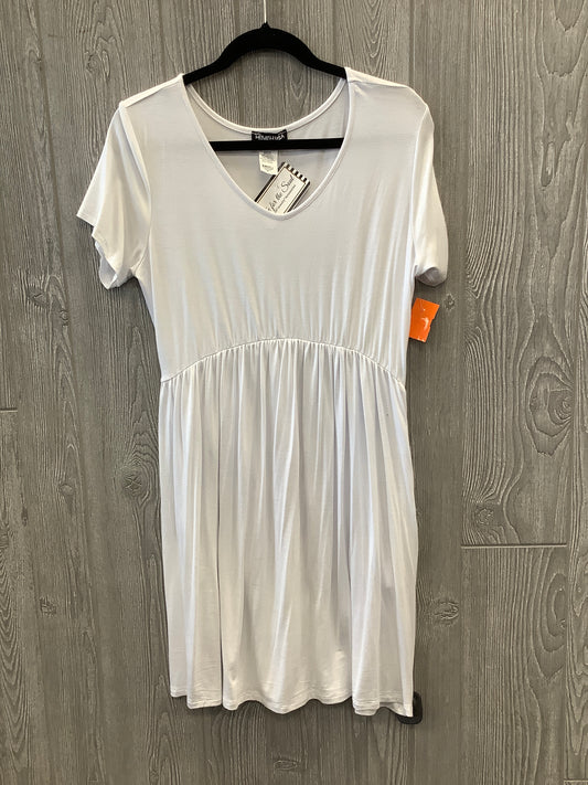 White Dress Casual Midi Heimish Usa, Size M