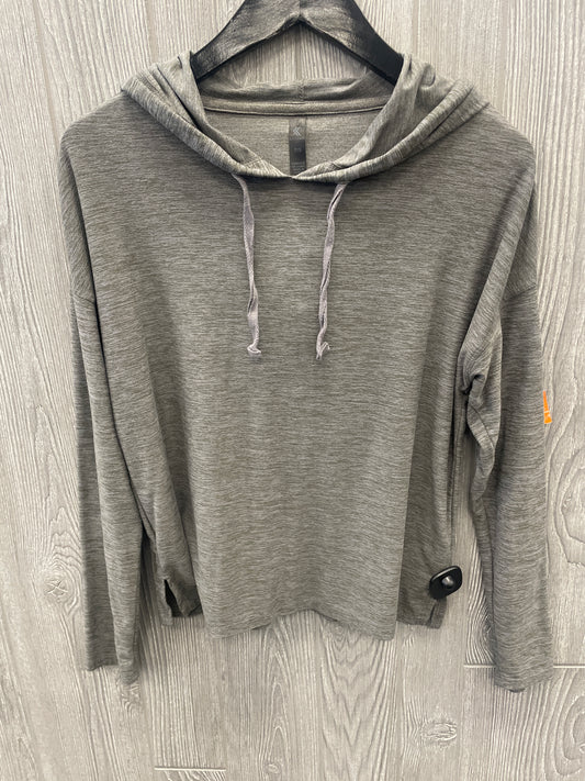 Athletic Top Long Sleeve Hoodie By Kyodan In Grey, Size: S