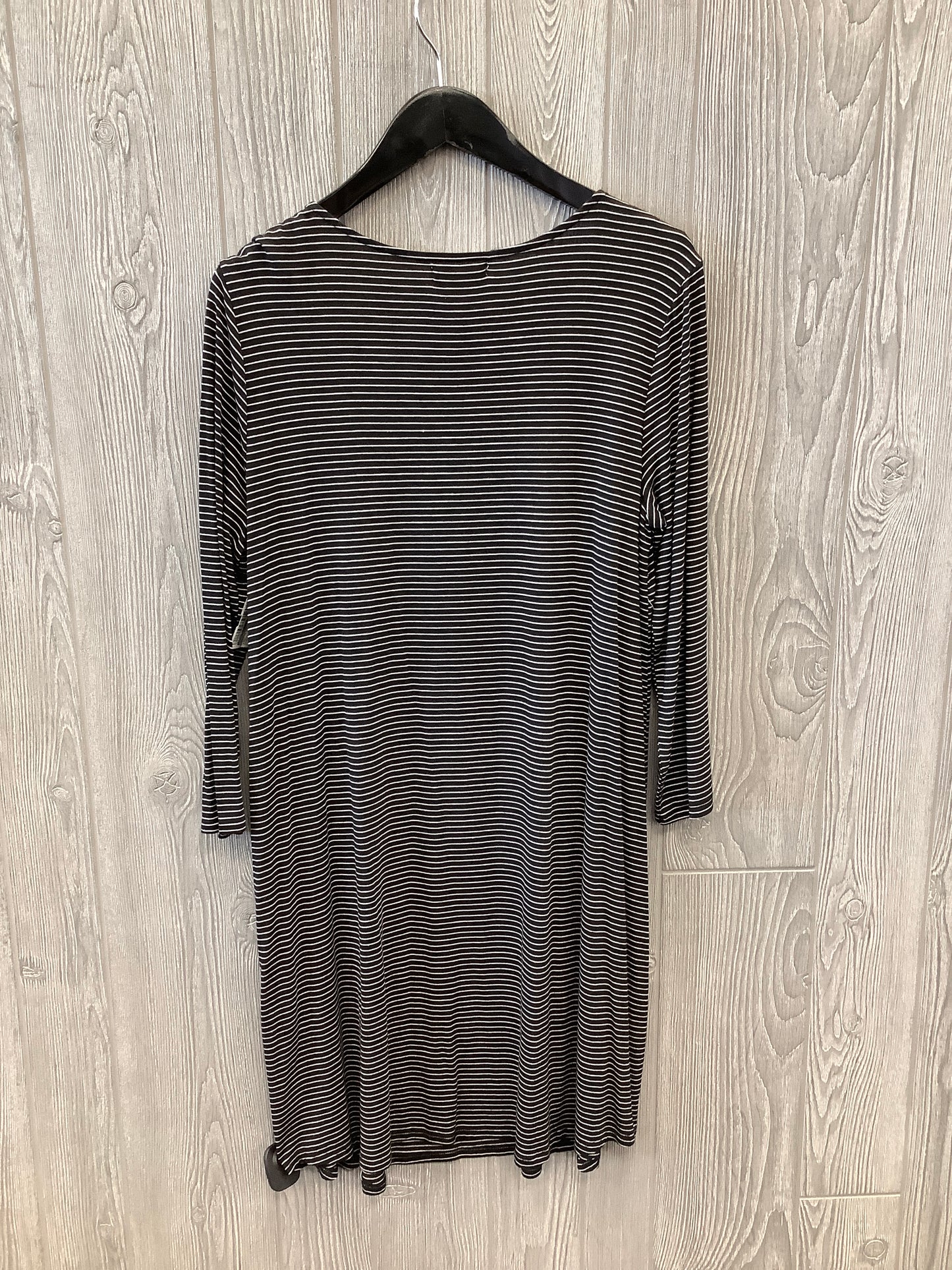 Striped Pattern Dress Casual Midi Maurices, Size L