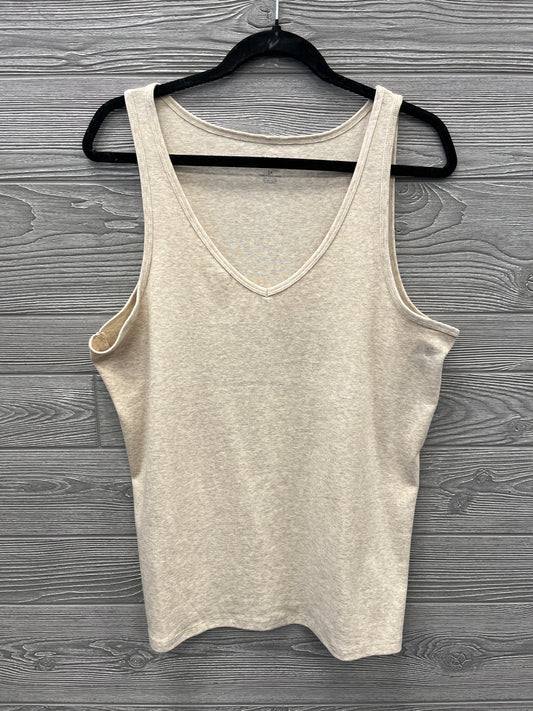 Tank Top By Falls Creek In Tan, Size: 2x