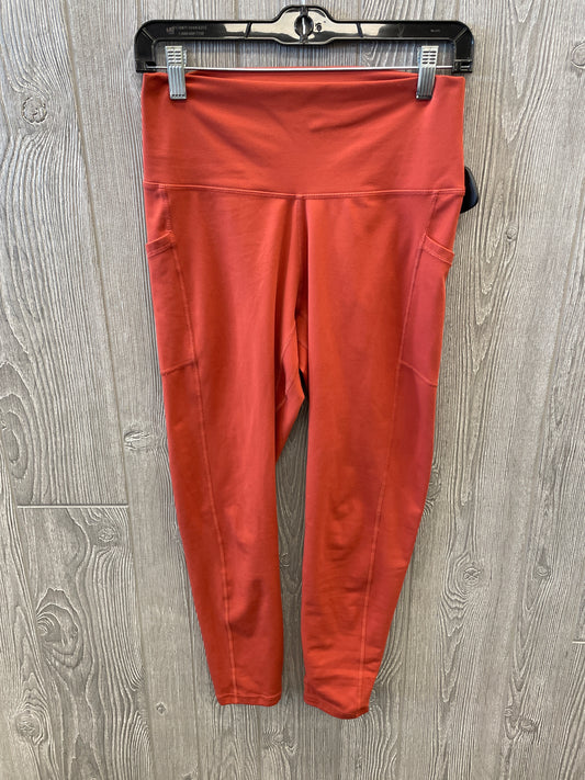 Athletic Leggings By Clothes Mentor In Orange, Size: L