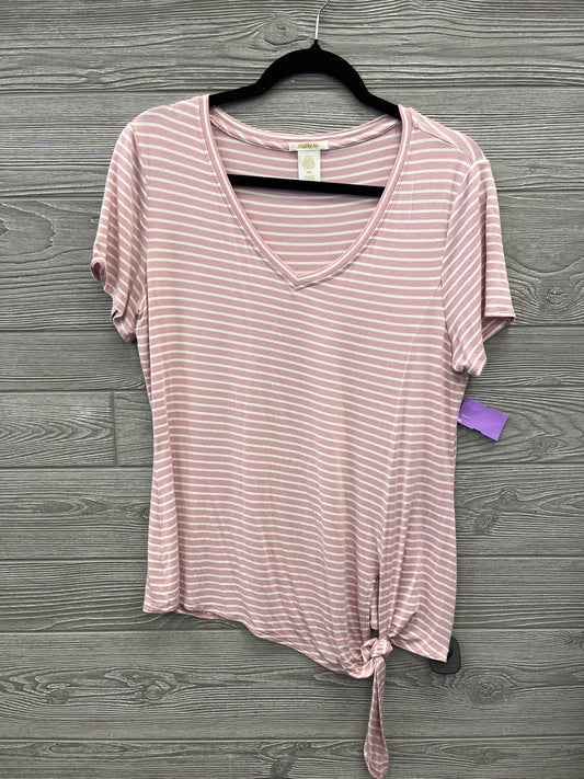 Top Short Sleeve By Matty M In Pink, Size: M