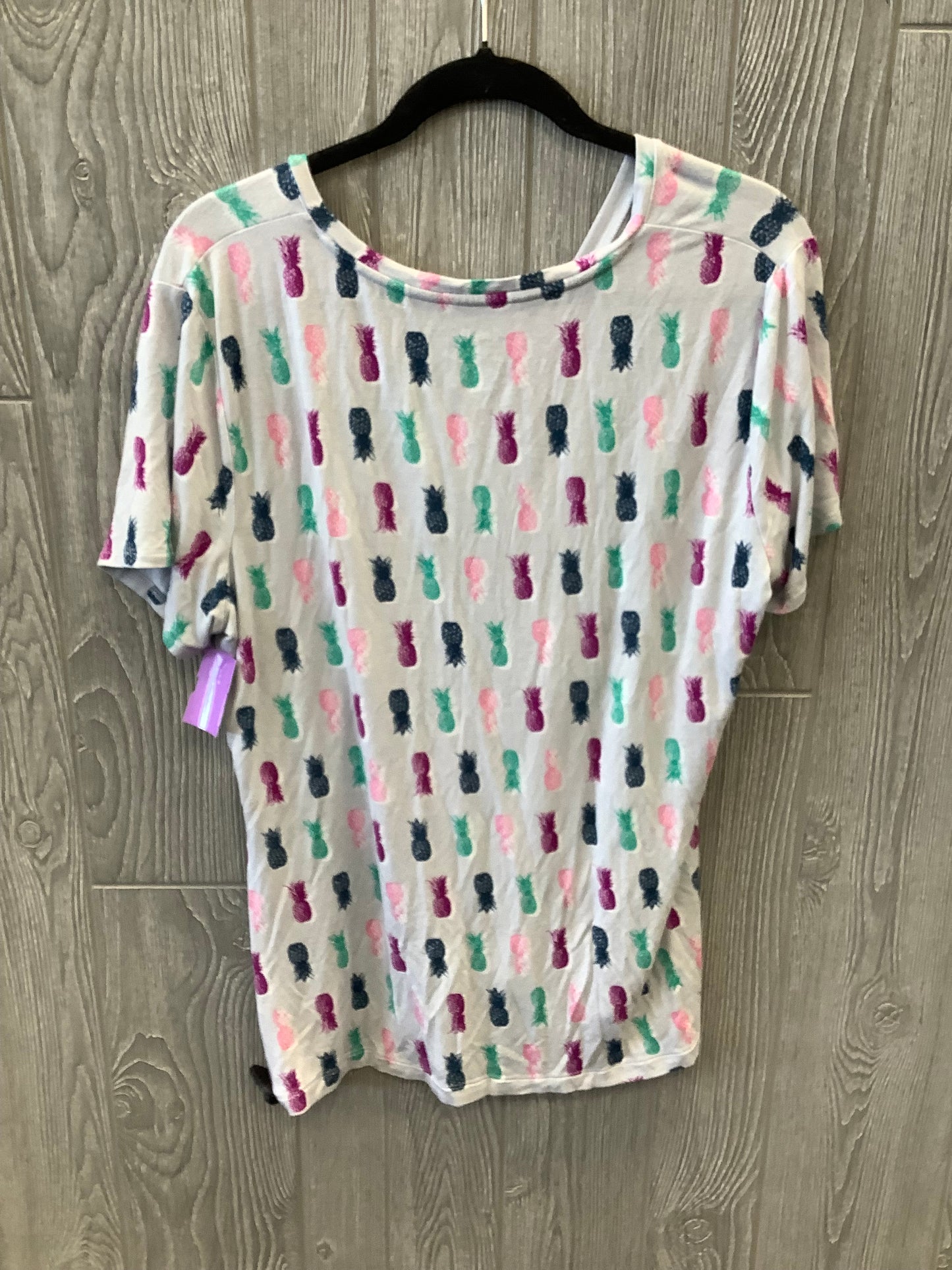 Multi-colored Top Short Sleeve Apt 9, Size Xl