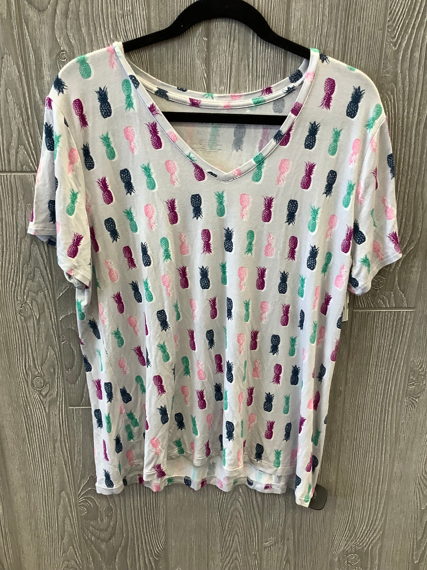 Multi-colored Top Short Sleeve Apt 9, Size Xl