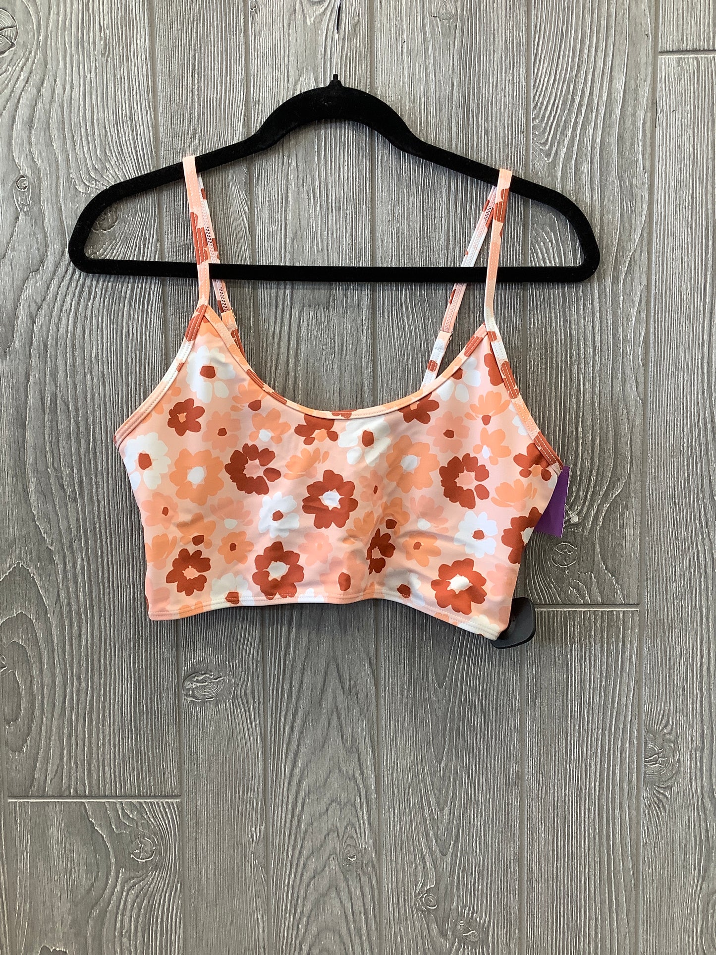 Floral Print Swimsuit Top Clothes Mentor, Size Xl