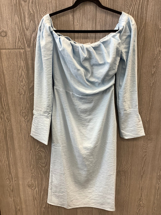 Blue Dress Casual Midi Clothes Mentor, Size Xs