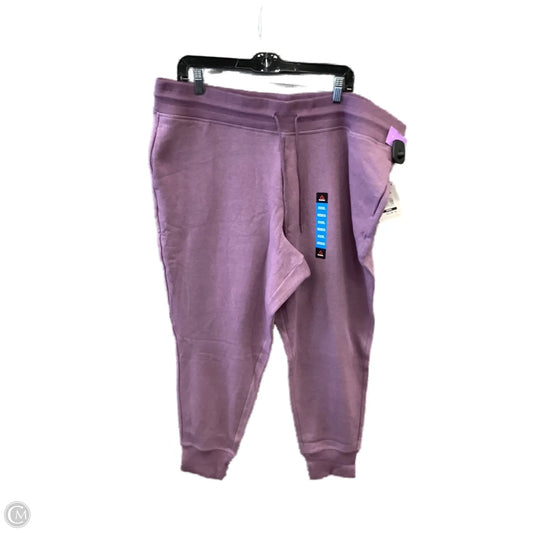 Pants Lounge By Reebok In Purple, Size: 3x