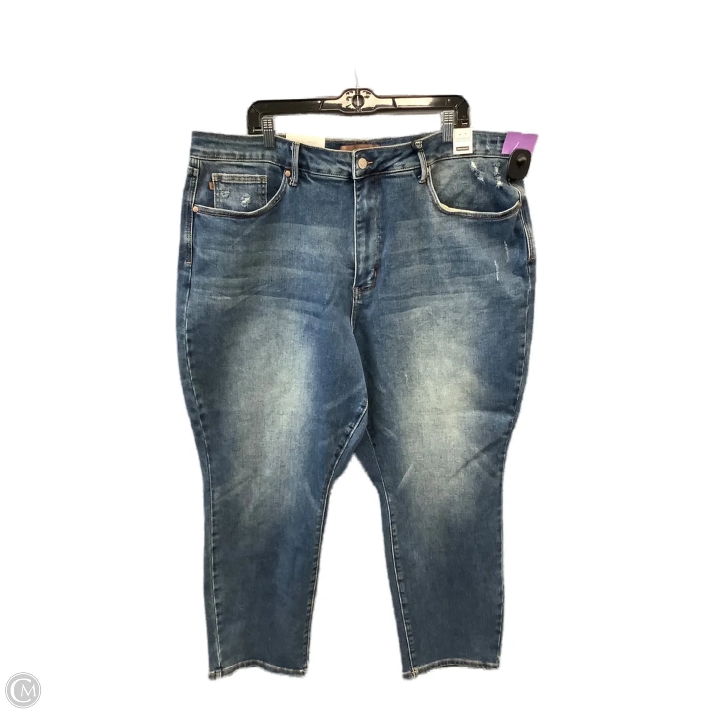 Jeans Skinny By Judy Blue In Blue Denim, Size: 24