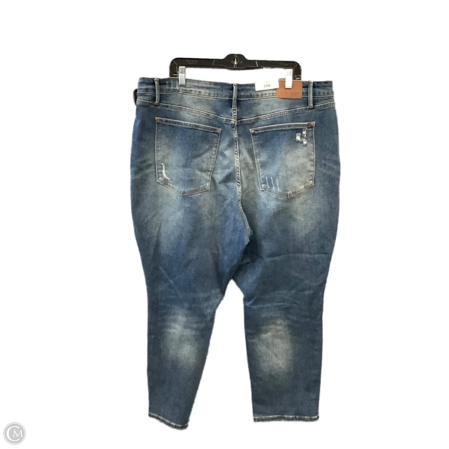 Jeans Skinny By Judy Blue In Blue Denim, Size: 24