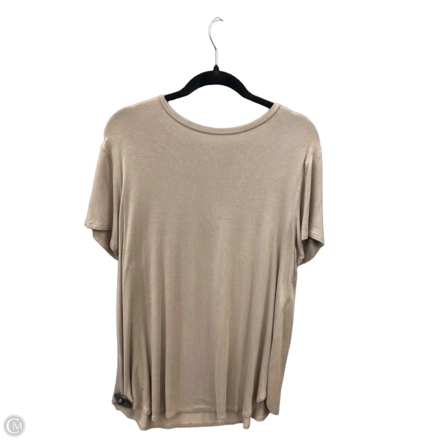 Top Short Sleeve By Clothes Mentor In Taupe, Size: S