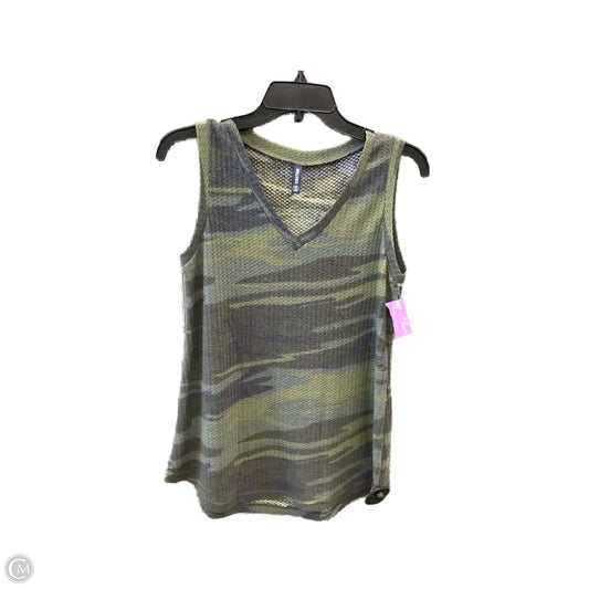 Top Sleeveless By Clothes Mentor In Camouflage Print, Size: S